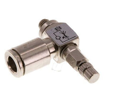 Vanne de régulation de débit Coude de sortie de compteur 6 mm - M5 Vis moletée en laiton