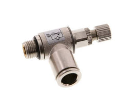 Vanne de régulation de débit Coude de sortie de compteur 8 mm - G1/8'' Vis moletée en laiton