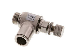Vanne de régulation de débit Coude de sortie de compteur 10 mm - G1/4'' Vis moletée en laiton