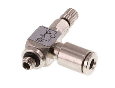 Vanne de régulation de débit Coude d'entrée 4 mm - M5 Vis moletée en laiton