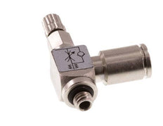 Vanne de régulation de débit Coude d'entrée 4 mm - M5 Vis moletée en laiton