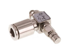 Vanne de régulation de débit Coude d'entrée 6 mm - M5 Vis moletée en laiton