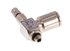 Vanne de régulation de débit Coude d'entrée 6 mm - M5 Vis moletée en laiton