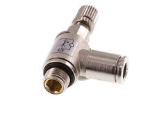 Vanne de régulation de débit Coude d'entrée 6 mm - G1/8'' en laiton Vis moletée