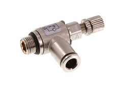 Vanne de régulation de débit Coude d'entrée 6 mm - G1/8'' en laiton Vis moletée