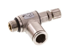 Vanne de régulation de débit Coude d'entrée 8 mm - G1/8'' en laiton Vis moletée