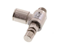 Vanne de régulation de débit Coude d'entrée 8 mm - G1/8'' en laiton Vis moletée