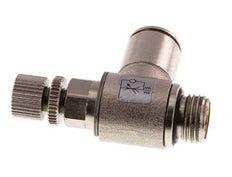 Vanne de régulation de débit Coude d'entrée 10 mm - G1/4'' Vis moletée en laiton