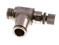 Vanne de régulation de débit Coude d'entrée 10 mm - G1/4'' Vis moletée en laiton