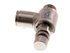 Vanne de régulation de débit Coude d'entrée 10 mm - G1/4'' Vis moletée en laiton