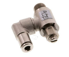 Vanne de régulation de débit compteur-sortie rotatif 4 mm - G1/8'' Vis fendue en laiton