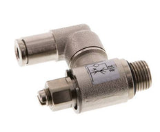 Vanne de régulation de débit compteur-sortie rotatif 4 mm - G1/8'' Vis fendue en laiton