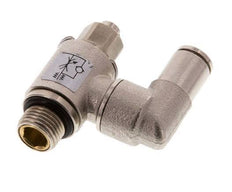 Vanne de régulation de débit compteur-sortie rotatif 4 mm - G1/8'' Vis fendue en laiton