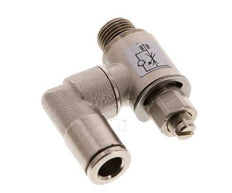 Vanne de régulation de débit compteur-sortie rotatif 6 mm - G1/8'' Vis fendue en laiton