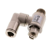 Vanne de régulation de débit compteur-sortie rotatif 6 mm - G1/8'' Vis fendue en laiton