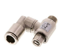 Vanne de régulation de débit compteur-sortie rotatif 8 mm - G1/8'' Vis fendue en laiton