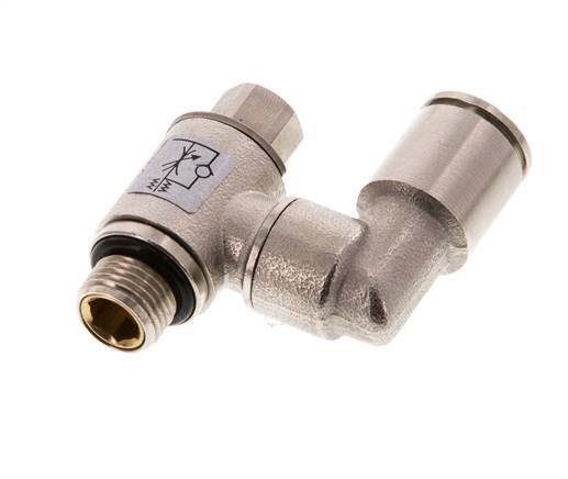 Vanne de régulation de débit compteur-sortie rotatif 8 mm - G1/8'' Vis fendue en laiton