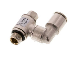 Vanne de régulation de débit compteur-sortie rotatif 8 mm - G1/8'' Vis fendue en laiton