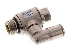 Vanne de régulation de débit compteur-sortie rotatif 6 mm - G1/4'' Vis fendue en laiton