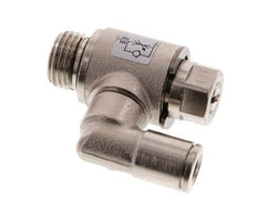 Vanne de régulation de débit compteur-sortie rotatif 6 mm - G1/4'' Vis fendue en laiton