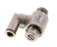 Vanne de régulation de débit compteur-sortie rotatif 6 mm - G1/4'' Vis fendue en laiton