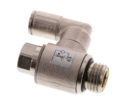 Vanne de régulation de débit compteur-sortie rotatif 6 mm - G1/4'' Vis fendue en laiton