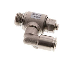 Vanne de régulation de débit compteur-sortie rotatif 8 mm - G1/4'' Vis fendue en laiton