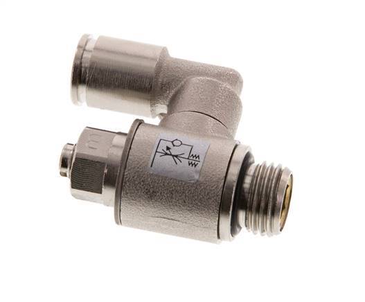 Vanne de régulation de débit compteur-sortie rotatif 8 mm - G1/4'' Vis fendue en laiton