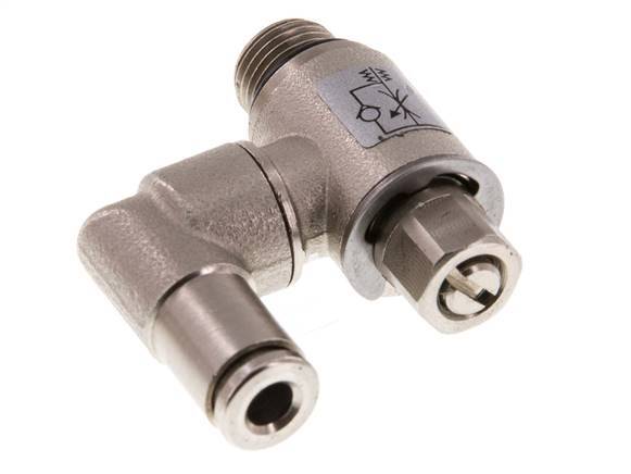 Vanne de régulation de débit Meter-In Rotative 4 mm - G1/8'' Vis fendue en laiton