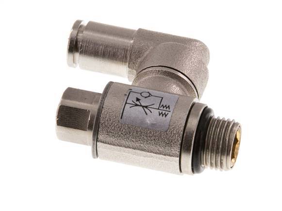 Vanne de régulation de débit Meter-In Rotative 4 mm - G1/8'' Vis fendue en laiton