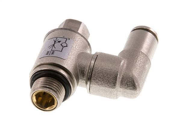 Vanne de régulation de débit Meter-In Rotative 4 mm - G1/8'' Vis fendue en laiton