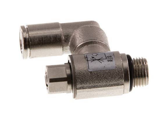 Vanne de régulation de débit Meter-In Rotative 6 mm - G1/8'' Vis fendue en laiton