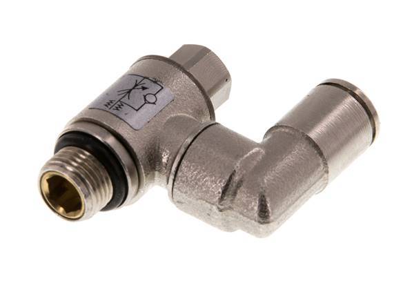 Vanne de régulation de débit Meter-In Rotative 6 mm - G1/8'' Vis fendue en laiton