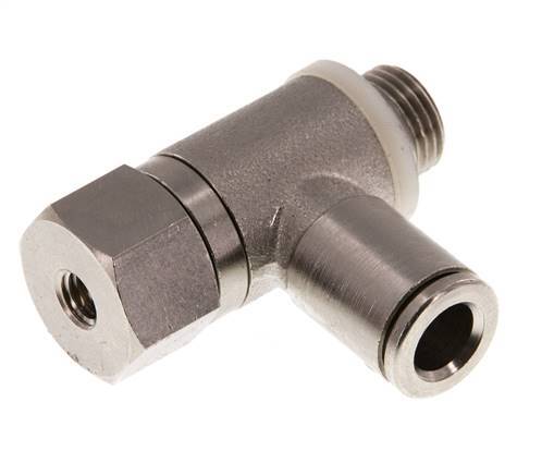 Clapet anti-retour pilote 6mm & G 1/8'' coude mâle laiton 0.5-10bar (7-145psi)