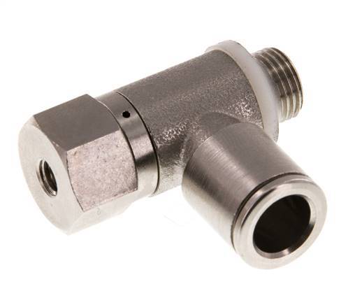 Clapet anti-retour pilote 8mm & G 1/8'' coude mâle laiton 0.5-10bar (7-145psi)