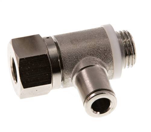 Clapet anti-retour pilote 6mm & G 1/4'' coude mâle laiton 0.5-10bar (7-145psi)