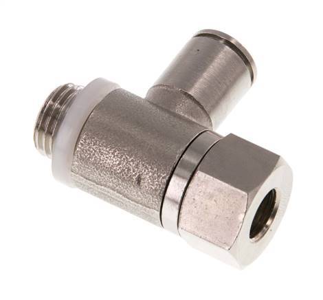 Clapet anti-retour pilote 8mm & G 1/4'' coude mâle laiton 0.5-10bar (7-145psi)