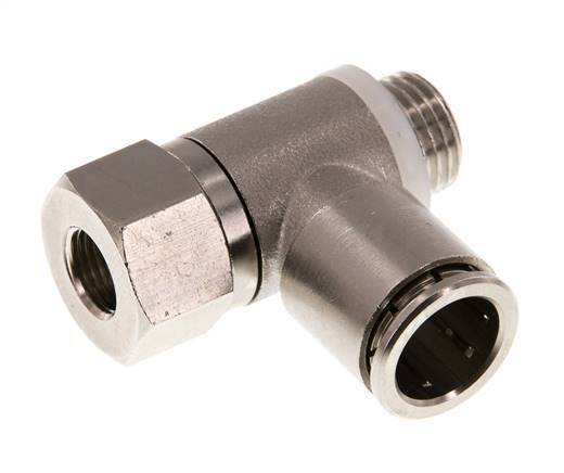 Clapet anti-retour pilote 12mm & G 1/4'' coude mâle laiton 0.5-10bar (7-145psi)