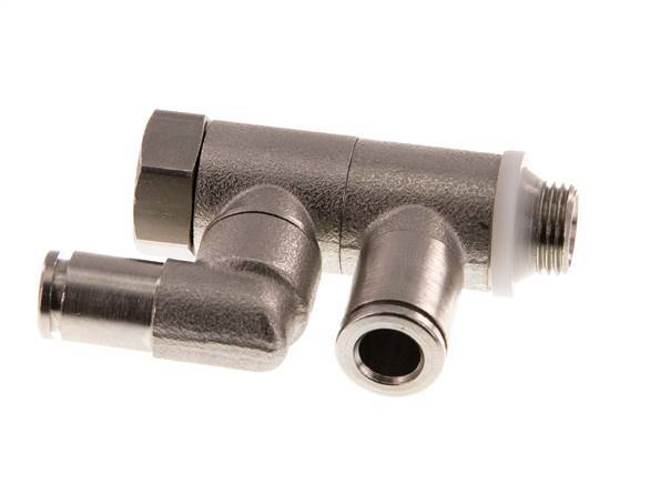 Clapet anti-retour pilote 6mm & G1/8'' coude mâle laiton 0.5-10bar (7-145psi)