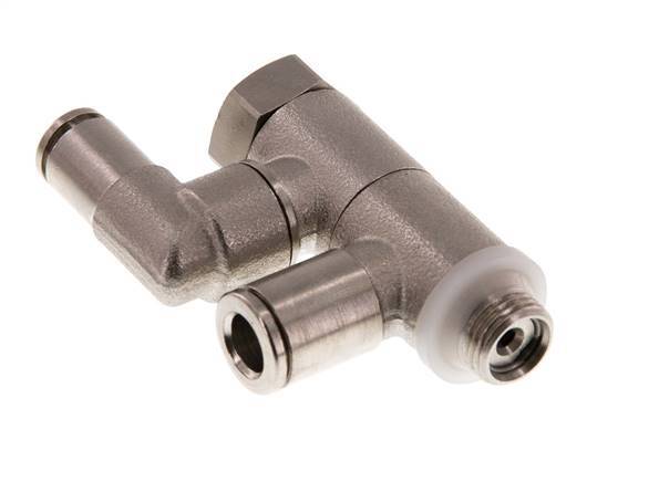 Clapet anti-retour pilote 6mm & G1/8'' coude mâle laiton 0.5-10bar (7-145psi)