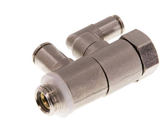 Clapet anti-retour pilote 6mm & G1/4'' coude mâle laiton 0.5-10bar (7-145psi)