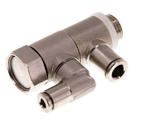 Clapet anti-retour pilote 6mm & G1/4'' coude mâle laiton 0.5-10bar (7-145psi)