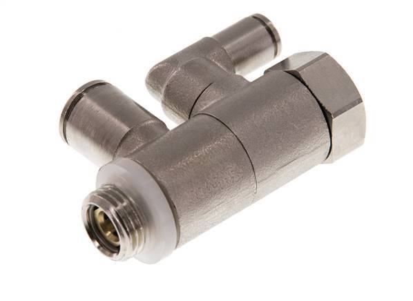 Clapet anti-retour pilote 8mm & G1/4'' coude mâle laiton 0.5-10bar (7-145psi)