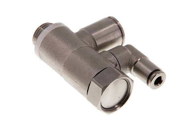 Clapet anti-retour pilote 10mm & G1/4'' coude mâle laiton 0.5-10bar (7-145psi)