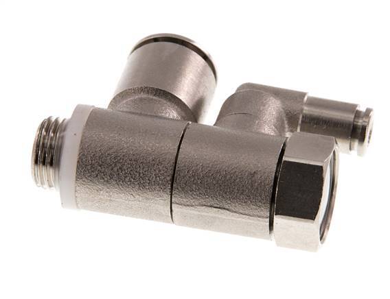 Clapet anti-retour pilote 12mm & G1/4'' coude mâle laiton 0.5-10bar (7-145psi)