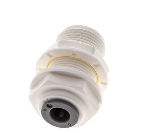 6mm Push-in Fitting POM EPDM Bulkhead [2 Pieces]