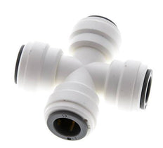 10mm Cross Push-in Fitting POM EPDM FDA [2 Pieces]