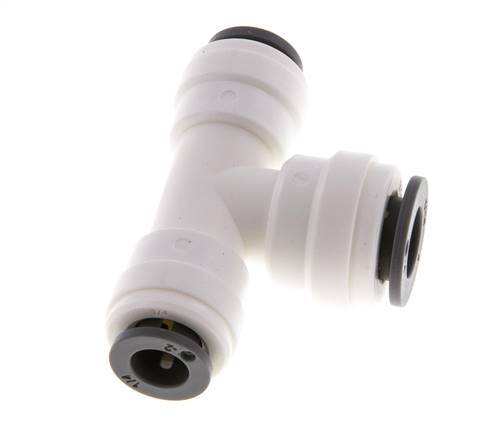 1/4'' x 5/16'' Tee Push-in Fitting POM EPDM FDA [2 Pieces]