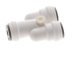 Raccord enfichable Y 5/32'' POM EPDM FDA [2 Pièces]