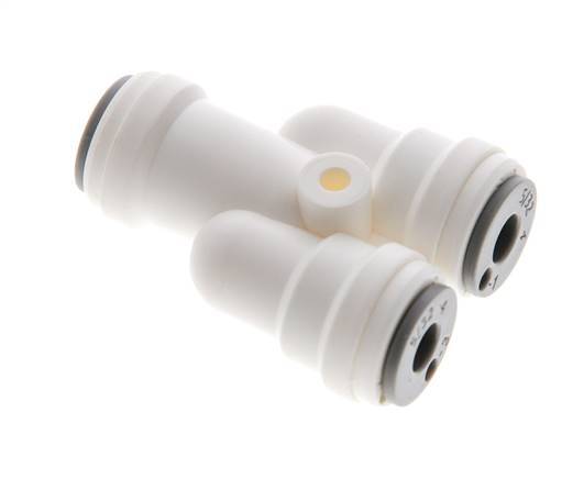 Raccord enfichable Y 5/32'' POM EPDM FDA [2 Pièces]